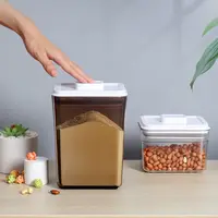 Pop Up Air Tight Food Storage Containers with Airtight Lids and Free Scoop