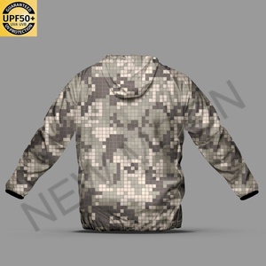 เสื้อแจ็คเก็ตกันลมน้ำหนักเบาสำหรับผู้ชาย คุณภาพสูง รับทำโลโก้ตามสั่ง เสื้อแจ็คเก็ตกันลมลายพรางตามสั่ง - Product Image 2