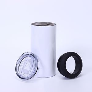 Gobelet isotherme sous vide en acier inoxydable de 14 oz pour voiture, avec ouvre-bouteille et double couvercle, pour canettes de bière et de cola, idéal pour la sublimation - Product Image 6