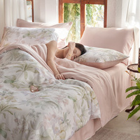 Nouvel ensemble de literie de luxe en fibre de lyocell 2026 – Draps et housse de couette soyeux et lisses pour l'été – Vente en gros