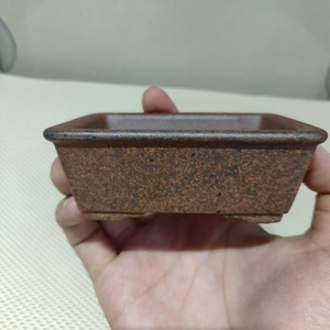 <span class=keywords><strong>Pot</strong></span> <span class=keywords><strong>à</strong></span> Bonsaï Rectangulaire Fait Main en Terre Cuite Yixing Or – Offre Spéciale - Product Image 6