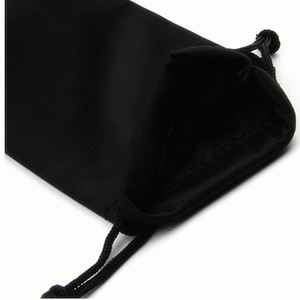Bolsa para Gafas de Sol Personalizada con Logotipo, Bolsa de Microfibra Negra y Blanca de Alta Calidad para Gafas de Sol con Logotipo Personalizado al por Mayor - Product Image 3