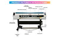 Impresora de Inyección de Tinta Eco Solvente de 1300 mm Xp600, Producción Directa de Fábrica, Impresora Eco, Plotter de Inyección de Tinta Pequeño para Exteriores