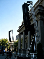 Tour de support portable en aluminium pour enceintes Line Array, pour la configuration de sonorisation de scène d'événements musicaux en direct