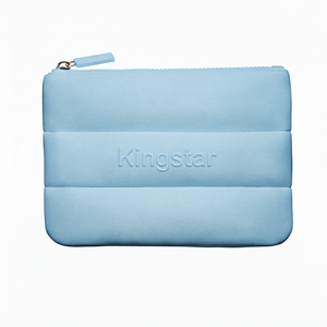 Customized Embossed Logo Bubble Puffy Large Water Resistant Neoprene Fashion Portable for Pouch Cosmetic <strong>Bag</strong> <strong>Makeup</strong> <strong>Bag</strong> - Product Image 3