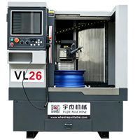 Tour à roues CNC vertical VL26 avec logiciel auto-développé pour la réparation de jantes en alliage