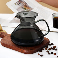 Carafe à café en verre borosilicate avec filtre à dégoulinement, ensemble pour la maison, 300 ml, 450 ml, accessoires à café