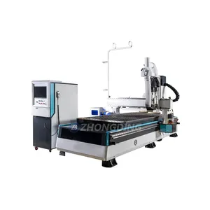 ATC Cabinet Door CNC Router Machine For Woodworking Furniture With Disc Round Tools changer