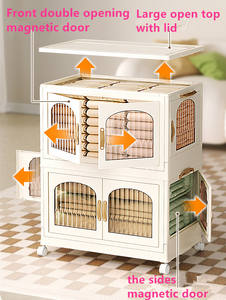 Organizador de Baño de 6.86 Galones con 4 Puertas Abatibles, Organizadores de <span class=keywords><strong>Armario</strong></span> Plegables y Almacenamiento - Product Image 5