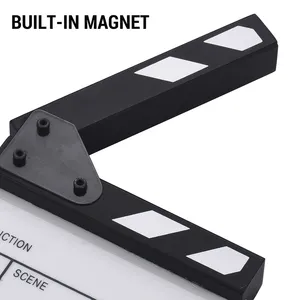 Andoer Clapper Board Compact Size Acrylique Clapboard Dry Erase TV Film Director Cut Action Scene Clapper Board Slate - Product Image 3