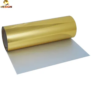 Folie Pet Folie Hoge Warmte Overdracht Huisdier Kleding Goud Zilver High Tech Stof Gouden Rol 30Cm 60Cm Folie Dtf Film