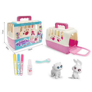 Eğitim yıkanabilir kendin yap boyama kitleri renk aracı peluş Pet el sanatları için taşıma çantası ile çocuklar için kolay taşıma ambalaj - Product Image 6