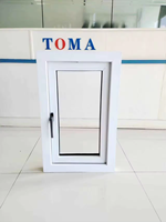 Ventanas de PVC de Alta Calidad NFRC AS2047 CE TOMA, Ventanas Corredizas de Doble Acristalamiento UPVC, Ventanas Abatibles, Ventana Arqueada UPVC