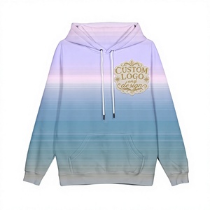 Fabricant de sweats à capuche personnalisés, broderie effet vieilli, sweat à capuche dégradé unisexe, strass, effet délavé à l'acide, effet délavé à la pierre, coupe oversize - Product Image 1