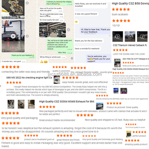 B58 G02 G01 M40i X3ไททาเนียมแบบสั่งทำ SS304 3.0T อุปกรณ์เสริมใน<span class=keywords><strong>รถ</strong></span>ยนต์ท่อไอเสีย valved จัดส่งรวดเร็วไม่ต้องเสีย<span class=keywords><strong>ภาษี</strong></span> valved catback - Product Image 6