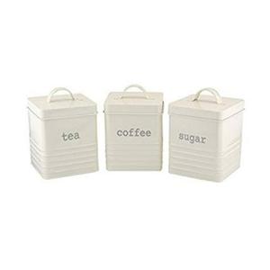 Conteneur de thé, café et sucre, fait à la main, personnalisé, classique, unique, design moderne, galvanisé, logo personnalisé - Product Image 1