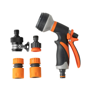 Pistolet à eau Huabangshi Garden, ensemble de 5 pièces, jets variables pour lavage de voiture, arrosage des plantes et irrigation - Product Image 1
