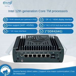 เราเตอร์ไฟร์วอลล์6LAN 4poe พัดลมคอมพิวเตอร์หรือไมโคร VPN พัดลมที่ไม่มีพัดลม - Product Image 5