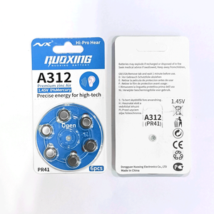 Bateria de zinco-ar <span class=keywords><strong>A312</strong></span>, Bateria do botão do aparelho auditivo PR41, Orelha do implante coclear 1.45V - Product Image 3