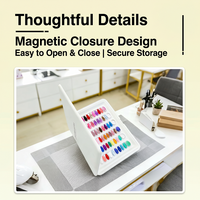 Livre d'échantillons magnétique C9 en plastique 120 couleurs pour ongles en acrylique, présentoir de vernis à ongles en gel