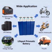 Sel Baterai Prismatic Rechargeable Grade A Ev 3.2V 100Ah 105Ah 4000 Siklus Lifepo4 untuk Penyimpanan Energi Rumah Tenaga Surya