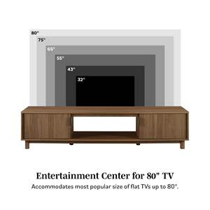 Table de console <span class=keywords><strong>TV</strong></span> <span class=keywords><strong>en</strong></span> bois simple, meuble <span class=keywords><strong>TV</strong></span> de luxe pour le salon, support bas moderne à portes cannelées pour téléviseurs jusqu'à <span class=keywords><strong>80</strong></span> pouces - Product Image 4