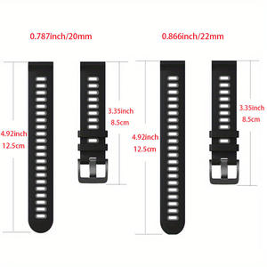 Correa de Reloj de Silicona de Doble Color para Huawei, Samsung, Amazfit, Garmin, 20mm 22mm, Correa de Repuesto Universal para Reloj Inteligente - Product Image 2
