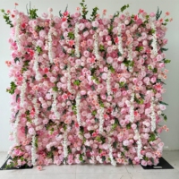 Panel de Fondo de Pared de Flores de Seda Azul y Blanca de Alta Densidad de 8 pies, para Bodas Románticas, Fotografía, Eventos, Decoración de Paredes de Hoteles