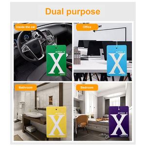 Cadeau promotionnel Logo personnalisé papier voiture suspendu parfum d'air désodorisant - Product Image 4