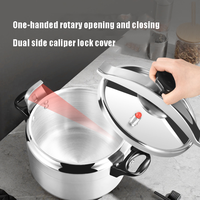 Autocuiseur Commercial 3 Litres en Alliage d'Aluminium, Cuisson Rapide, Fond Industriel Poli, Ustensile de Cuisine en Métal Abordable