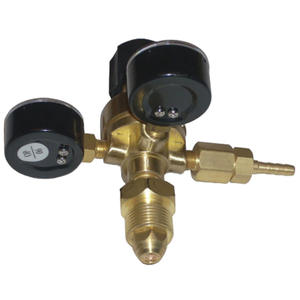 ตัวปรับแรงดันอาร์กอนคาร์บอนไดออกไซด์ที่ทำจากทองแดงทั้งหมด วาล์วลดแรงดันการเชื่อมอาร์กอนอาร์กอน พร้อมท่อ CGA320 ช่องลมเข้าด้านหลัง - Product Image 3