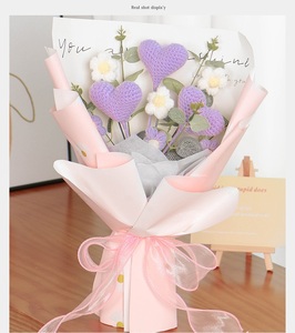 Ramo de Tulipanes Artificiales Tejidos a Mano, Flor Eterna de Lana, Regalo Creativo para Graduación, Año Nuevo Chino - Product Image 6