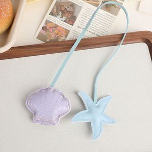 Colorful Scallop Starfish Keychain Charm Diy Women's Bag Accessories Handbag Hanging <b>Backpack</b> Car Pendant - Product Image 2