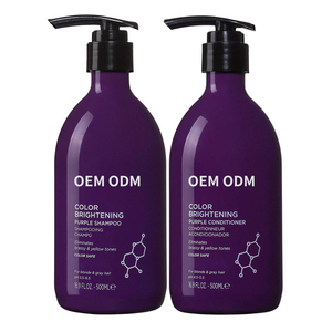 OEM Anti-Brassy Salon Qualité <span class=keywords><strong>Violet</strong></span> Cheveux Shampooing et Après-Shampooing 300ml Crème Soins Capillaires pour Cheveux Blonds Usage Domestique - Product Image 6