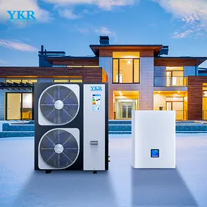 YKR heatpump10 кВт 20 кВт, сплит-Инвертор постоянного тока, тепловой насос с высоким коэффициентом нагрева воздуха, водяной нагреватель, охлаждение
