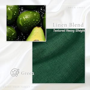 Uhitech 9ft Patio Rèm 108-inch màu xanh lá cây Linen 2-mảnh thiết lập màn Nhiệt Cách Nhiệt dệt đồng bằng cuộn đóng gói cho phòng ngủ - Product Image 3