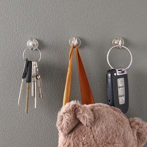 Magnetic <b>Hooks</b> Wall Mounted Strong <b>Adhesive</b> Round Punch Free For Kitchen Storage - Product Image 1