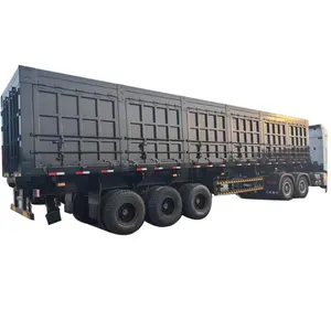 Reboque basculante para caminhão basculante semi-caminhão de serviço pesado com caixa de cilindros hidráulicos de 3 eixos para venda