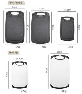 0.8cm Thickness Cutting Board for Kitchen Plastic Cutting Boards for Kitchen Plastic Cutting Board Set - Product Image 2