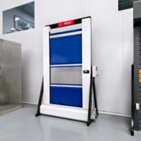 Porte à enroulement basculante pour ateliers commerciaux et installations d'entretien d'équipements