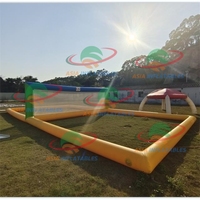 Équipement de jeu gonflable pour terrain de volley-ball Piscine de volley-ball flottante pour adultes et enfants Équipement d'amusement en plein air
