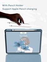 Trackpad détachable clavier sans fil magnétique PU PC étui pour tablette ensemble avec porte-crayon pour Apple iPad Pro 11 pouces 2021/20/18