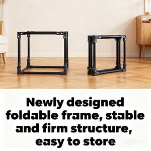 Rimovibile condominio per gatti con aperture di ventilazione e tasche laterali pieghevole <span class=keywords><strong>Cat</strong></span> Cube e <span class=keywords><strong>Cat</strong></span> Cave con letto - Product Image 3