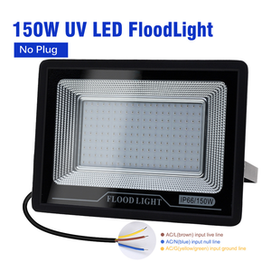 Reflector LED UV de 150W, AC220V, IP66, Resistente al Agua, 395nm 400nm, <span class=keywords><strong>Luz</strong></span> Negra <span class=keywords><strong>Ultravioleta</strong></span> Fluorescente, Lámpara de Escenario para Fiestas de Halloween - Product Image 5