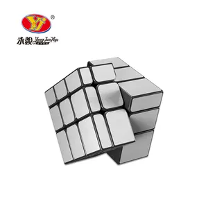 Yongjun YJ Trò Chơi Giáo Dục 3d Câu Đố Gương Sliver Golden Cube Cubos 3X3 Cho Đào Tạo Não IQ
