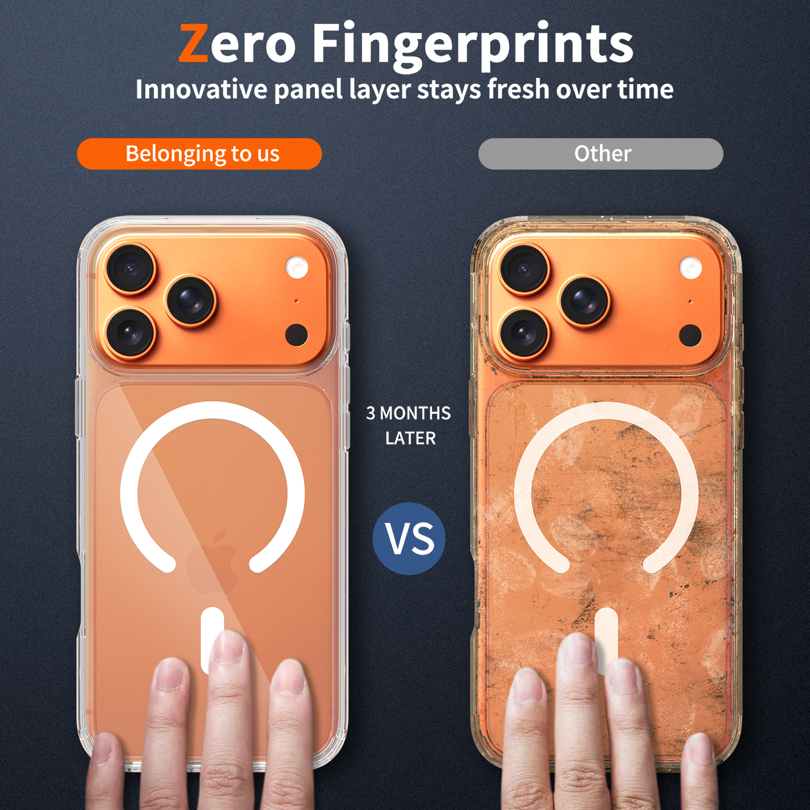 Factory Clear Anti-Scratch Anti-Yellow Cover Magnetic Mobile Phone Case for iPhone 16 17 18 Pro Max Case With Wireless Charging · image 3