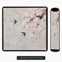 Tapis d'ordinateur en caoutchouc naturel souple de 31,5 pouces, couleur personnalisée, motif Mahjong, pour usage domestique, livraison directe