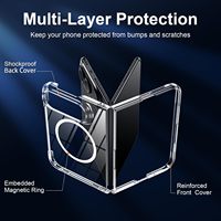 Coque pour iPhone Duo, coque transparente d'origine, antichoc, magnétique, compatible avec la charge sans fil, coque de protection rigide transparente pour iPhone Duo