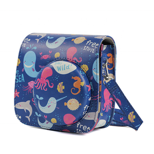compacta proteger caso bolsa de mensajero de cuero Pu bolso de la cámara para <span class=keywords><strong>Fujifilm</strong></span> <span class=keywords><strong>Instax</strong></span> Mini 8 8 + Mini 9 - Product Image 5
