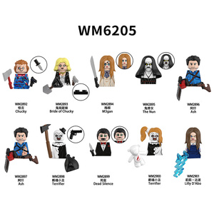 Set <span class=keywords><strong>di</strong></span> Minifigure <span class=keywords><strong>di</strong></span> Film Horror <span class=keywords><strong>di</strong></span> Halloween Compatibile con <span class=keywords><strong>LEGO</strong></span>, Giocattolo da Costruzione per Bambini e Collezionisti - Product Image 1